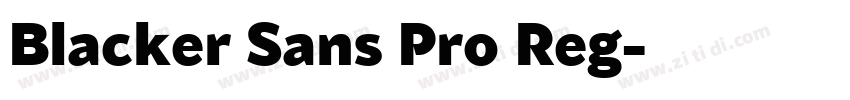 Blacker Sans Pro Reg字体转换